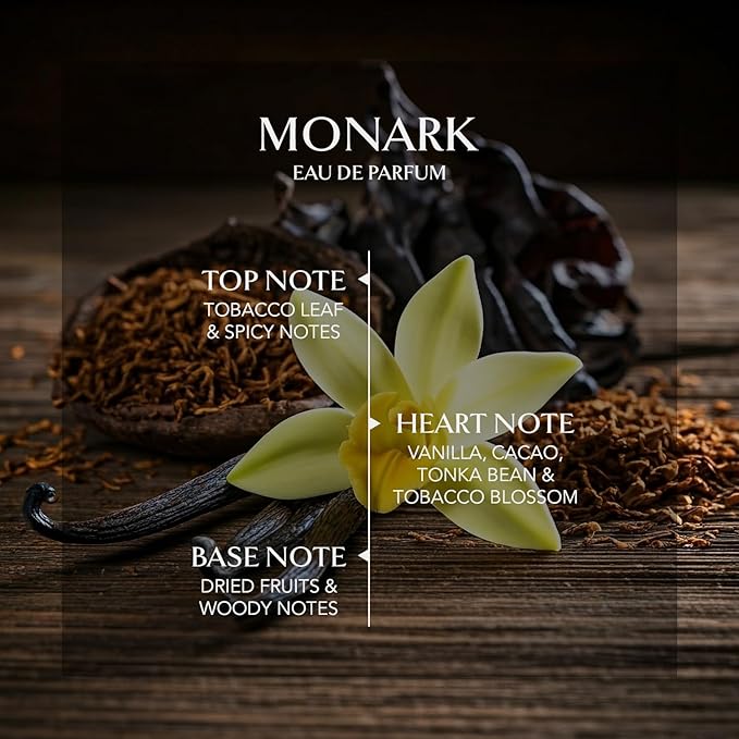 EMBAROUGE MONARK Men's Fragrance | Perfume for Men | Apple Top note | 100 ml pack | 3.4 Fl. Oz. | Spicy and Amber fragrance | Gift for Men | Eau de Parfum EDP