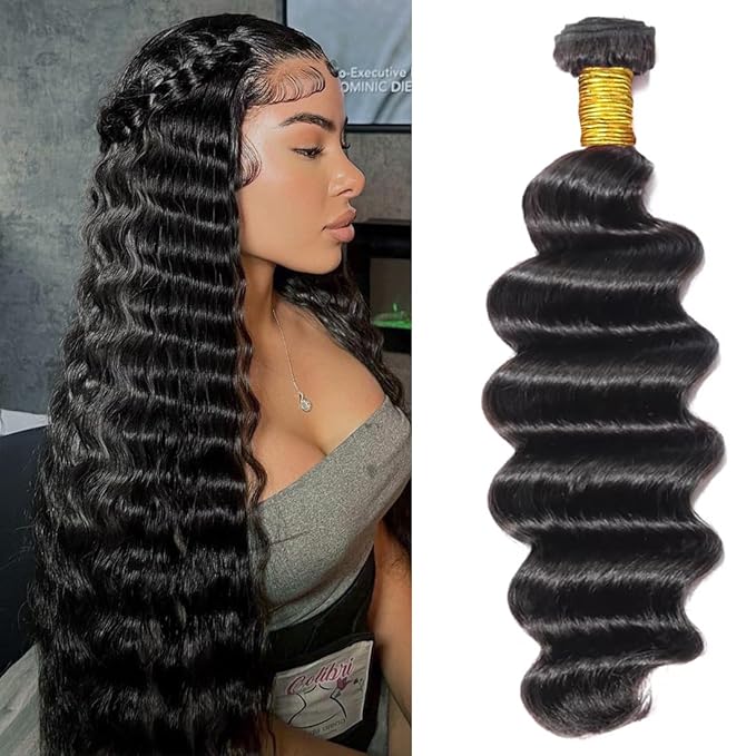 12A Grade Brazilian Virgin Hair Loose Wave One Bundles 24 Inch Virgin Brazilian Remy Loose Deep Wave Human Hair Weave Bundles 100% Real Unprocessed Virgin Remy Human Hair Bundles Natural Color