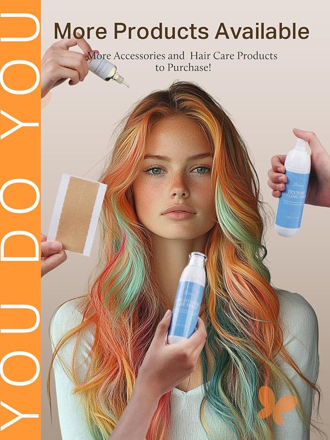 DOORES Hair Extensions Tape in Human Hair, Burgundy Red Tape in Hair Extensions, Real Human Hair Extensions Natural Remy Hair Straight, 25g 10pcs 16 Inch