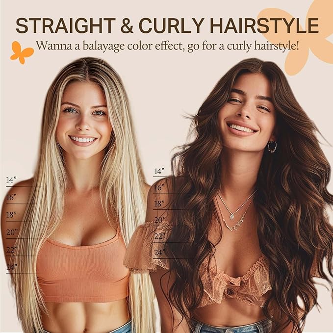 DOORES Human Hair Extensions, Bleach Blonde 150g 7pcs 22 Inch, Seamless Clip in Hair Extensions Remy Human Hair for Women Extensions Thick Straight Hair Invisi Edge Hair Extensions
