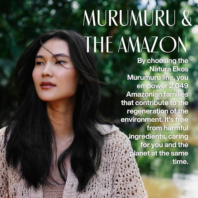 natura Ekos Murumuru Reconstruction Hair Mask - Reduce Breakage & Rebuild Hair Fiber - Intensely Repairs & Protects From Damage -Deep Hydration - Vegan & Cruelty-Free Hair Care - 200g