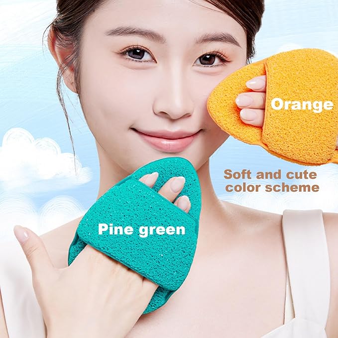 6Pcs Large Facial Sponges Set, Cleansing Puff, – 6.5x5 in Soft Face Sponge, Reusable Makeup Remover Exfoliating Pads,Daily Deep Cleansing with Drain Clip (6PCS)