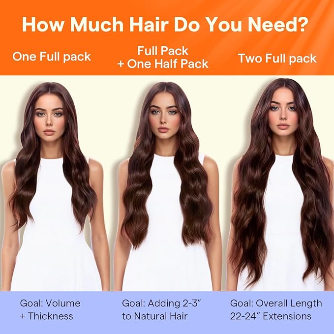Full Shine Clip in Extensions Black Real Hair Extensions Clip in Human Hair for Thinning Hair Natural Black Tea 16 Inch 120 G 7 Pcs