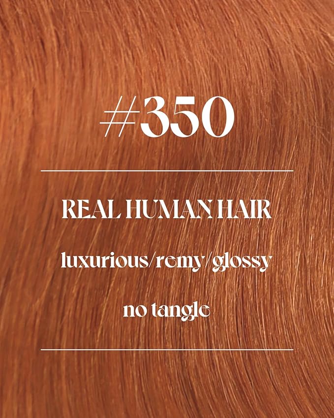 Sunny Hair Sew in Hair Extensions 22inch Sew in Extensions Human Hair Copper Weft Hair Extensions Human Hair Copper Brown Real Hair Weft Hair Extensions for Long Hair Bundle 100g