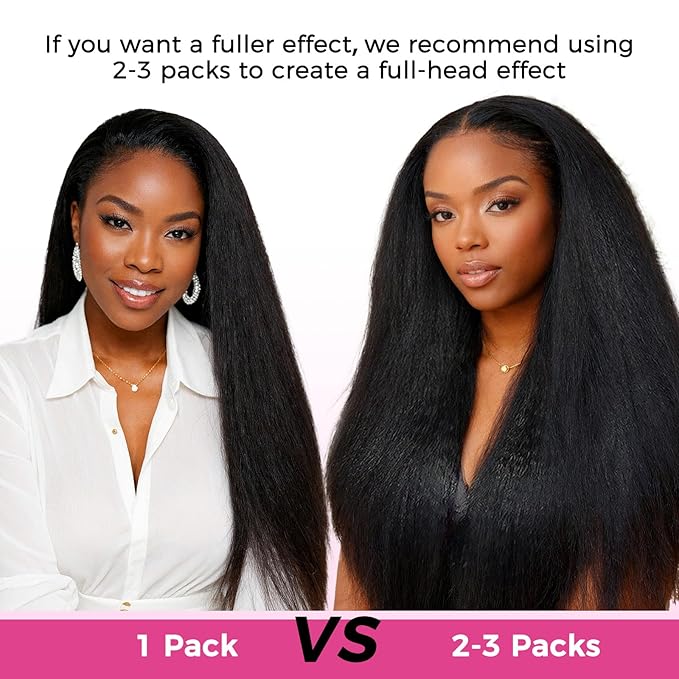 Lashey Invisi Edge Clip in Hair Extensions, 7pcs 110g 18 Inch Natural Black Seamless Clip in Hair Extensions Human Hair Kinky Straight Real Remy Human Hair