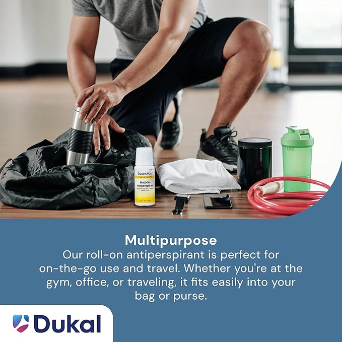 Dukal RD15 DawnMist Roll On Antiperspirant & Deodorant, Fresh Scent, Travel Size, 1.5oz, 3 pack
