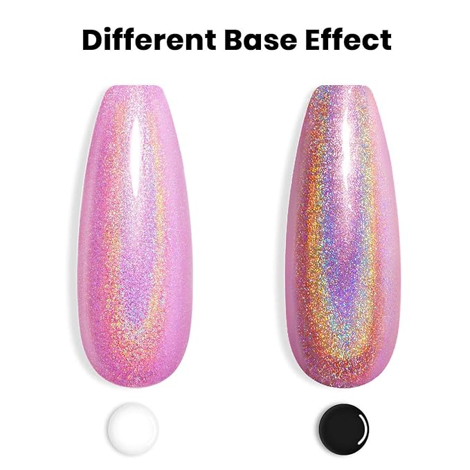 RARJSM Holographic Nail Polish Glitter Gorgeous Glossy 1PCS 7.5ML Mavue Gel Nail Polish Curing Required for Starter Gel Manicure DIY Home RAR70