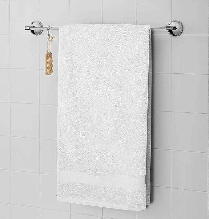 Softolle Luxury Bath Towels Set of 4 (27” x 54”) | Towels for Bathroom | Super Soft | Highly Absorbent Towels for Home, Spa, Gym (White)