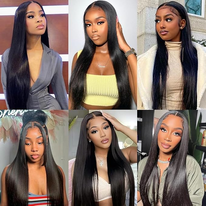 32 Inch One Bundle Human Hair Straight 12A 100% Unprocessed Brazilian Virgin Human Hair Bundles Weave Straight Hair Extension Natural Black