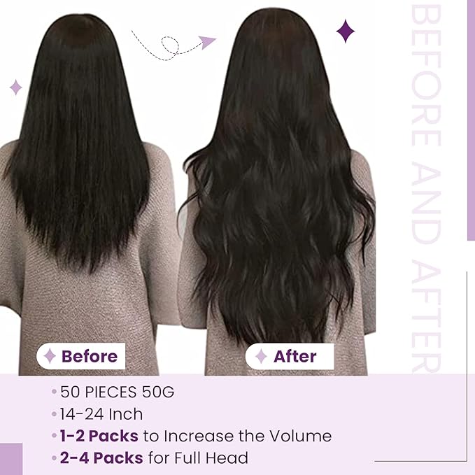LaaVoo U Tip Hair Extensions Human Hair Light Brown Fading to Light Blonde Ombre Ktip Human Hair Extensions 18 inch 1g/1s 50set