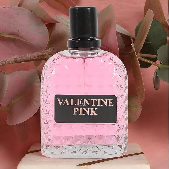 4PCS Perfume Set for Women - Floral Fragrance Gift Set with Vanilla,Sweet Fruity, Eau De Parfume| 3.4 Fl Oz Each Women's Cologne(Valentine Milano/Rose/Pink,Valuable,)