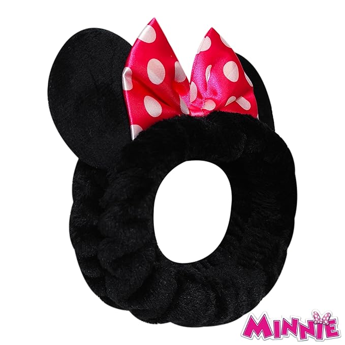 LUV HER Disney Minnie Mouse Girls Cartoon Character Headbands - One Size Fits All, Soft Stretchy Fabric - Fun Fashion Accessory for Everyday or Special Occasions, Ages 3+