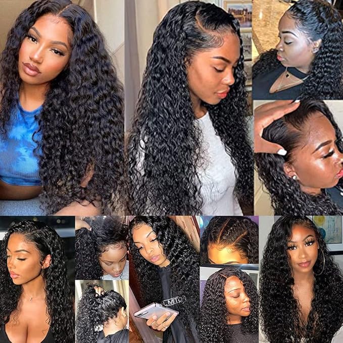 28 30 32 inch Wet and Wavy Bundles Human Hair Water Wave Bundles #1B Human Hair Bundle Natural Black Color Double Weft 300g