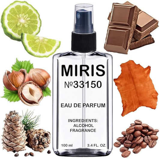 MIRIS No. 33150, Inspired by Uomo, Long-Lasting Eau de Parfum for Men, Spray 3.4 Fl Oz / 100 ml