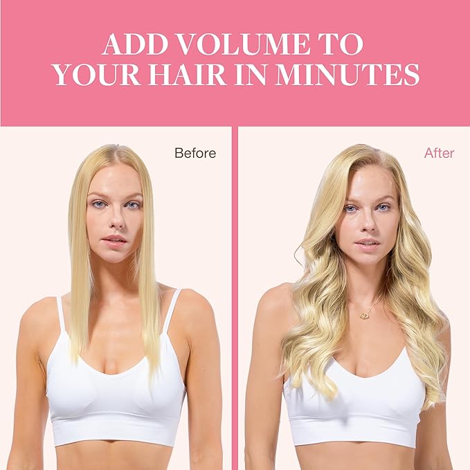GOO GOO Clip in Hair Extensions Real Human Hair, Remy Human Hair Extensions Clip ins for Women, Natural Human Hair, 24inch 140g 7Pcs, #18D/22F Dirty Blonde Highlights