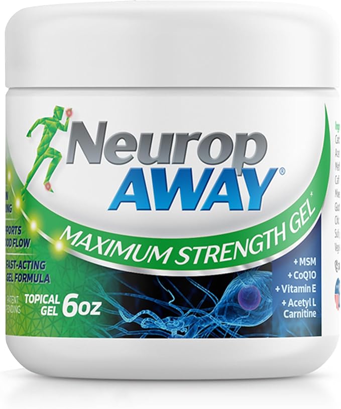 NeuropAWAY® Maximum Strength Gel, for Nerve discomfort, Burning, Tingling, and Numbness 6oz