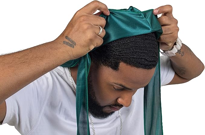 ForceWave Silky Durag for Men Wave Cap Satin Dorag for Men Women 360 Wave