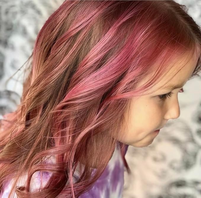 Rock The Locks Hair Color & Conditioner (All in One Bottle!) Hot Pink Color Argan Oil to Promote Shine and Strength