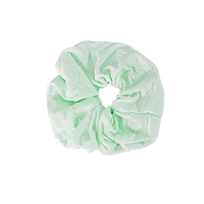Jumbo Cotton Scrunchie Hair Tie (Pale Green)