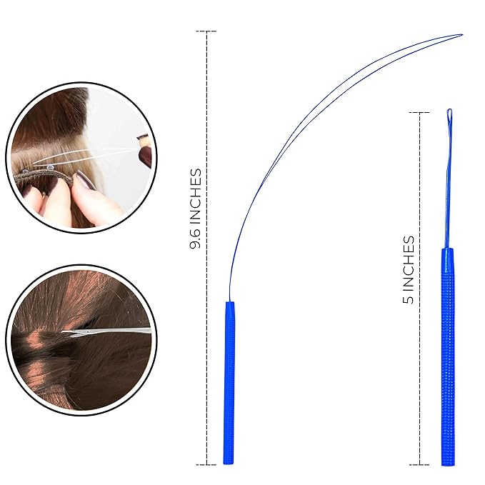 SIVOTE Professional Hair Extension Tools Kit Stainless Steel, Microlink & Itip Extensions Tool Kit, Blue