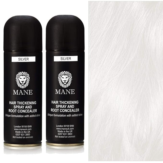 MANE Hair Thickening Spray Duo Pack 6.76 fl oz (Silver)