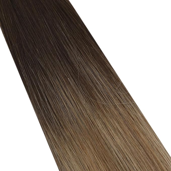 Full Shine Weft Hair Extensions Human Hair Sew In Extensions Remy Straight Hair For Women Balayage Hair Extensions Sew In 14 Inch 100G