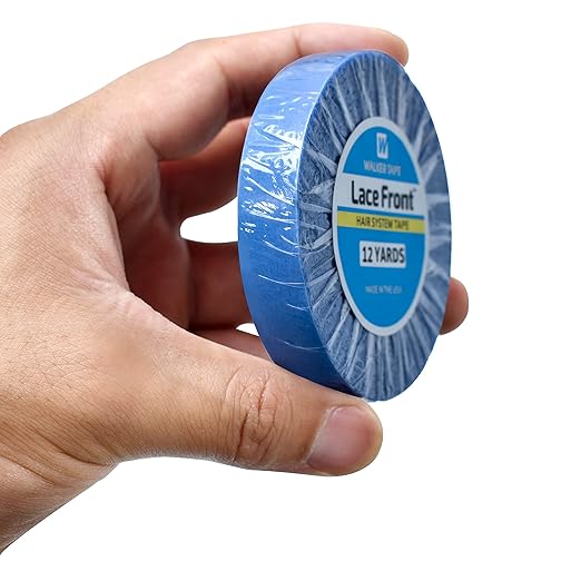Lace Front Support Wig Tape Double Sided Waterproof Super Hold Adhesive for Wig Hair Extension Hair Pieces Lace Wigs Men's Toupee Beards Made in The USA Safe and Easy to Use (1/2" x 12 yds)