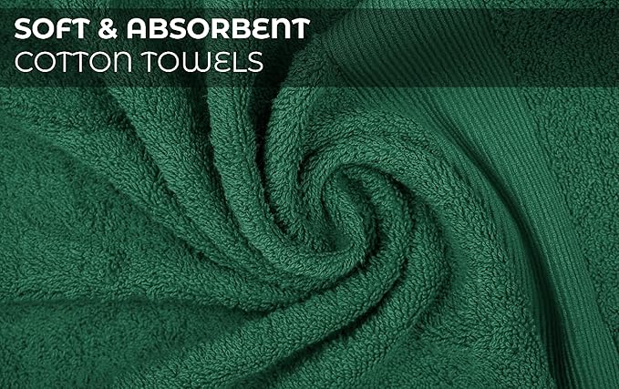 Softolle Luxury Bath Towels Set of 4 (27” x 54”) | Towels for Bathroom | Super Soft | Highly Absorbent Towels for Home, Spa, Gym (Dusty-Green)