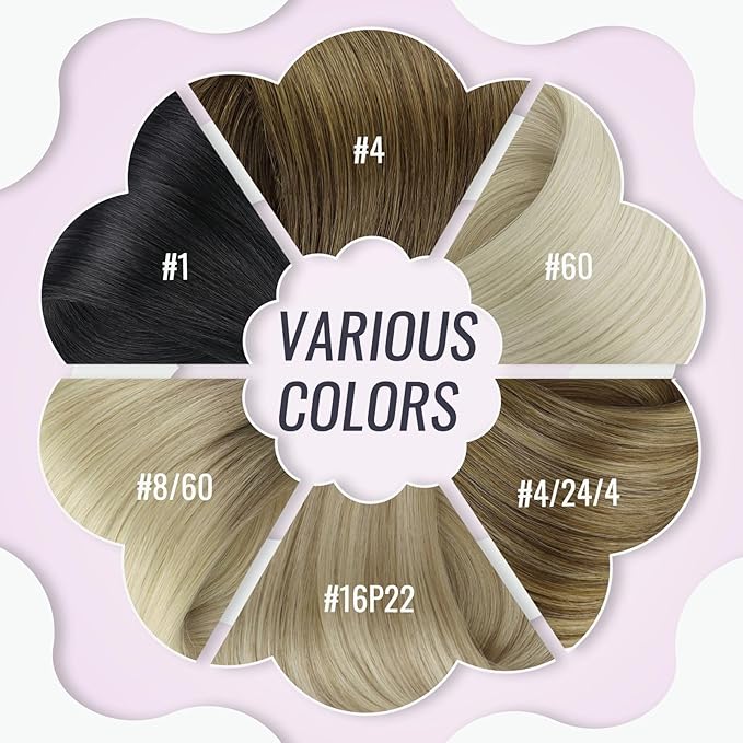 Fshine U Tip Human Hair Extensions 18 Inch 50g - Pre-Bonded Nail Tip Hot Fusion Ktip Extensions - Straight Soft Hair