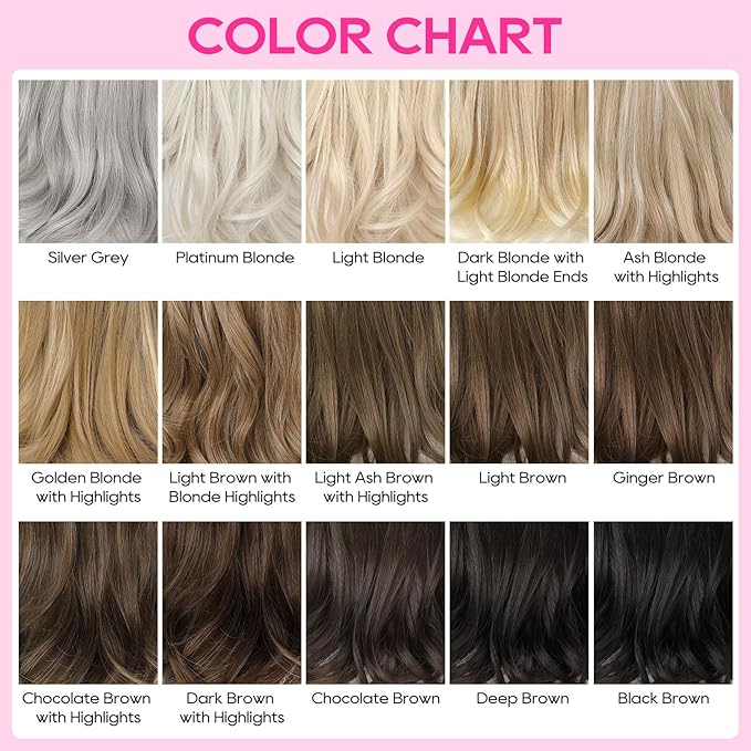 REECHO Clip-in Hair Extensions, 4PCS Lace Weft, 14" Short Wavy, Invisible, Natural Soft Hairpieces, Silver Grey