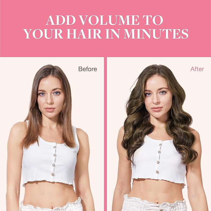 GOO GOO Clip in Hair Extensions Real Human Hair, Remy Human Hair Extensions Clip ins for Women, Natural Human Hair, 14inch 130g 9Pcs, 2C/4E/6C Brown Sugar Swirl Highlights
