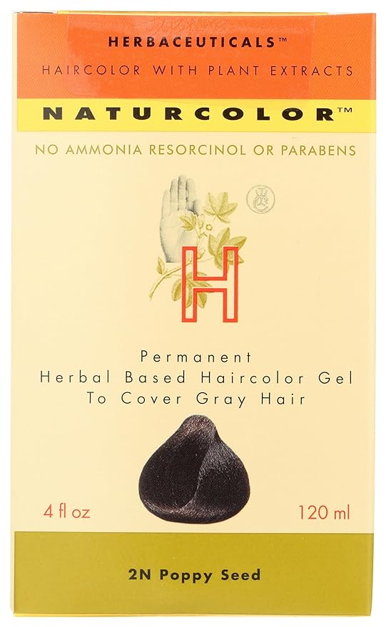naturcolor Haircolor - Poppy Seed Hair Dye, 4 Fl Oz (2N)