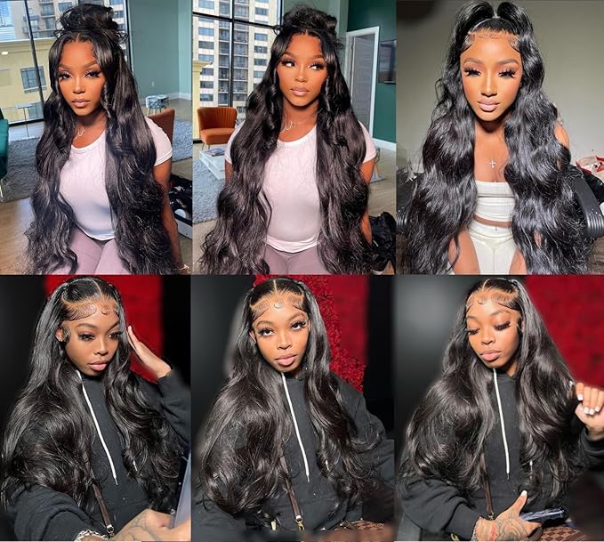 Wear and Go Glueless Wig Pre Cut 240% Density Body Wave Glueless Wigs Human Hair 5.5x5.5 HD Transparent Lace Closure Wigs 32inch Pre Plucked Human Hair With Baby Hair