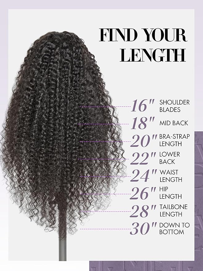 LUVME Hair Extensions Natural Black 26 Inch 135g 7pcs Real Human Hair Loose Deep Wavy Remy Clip in Human Hair Extensions Thick Hair