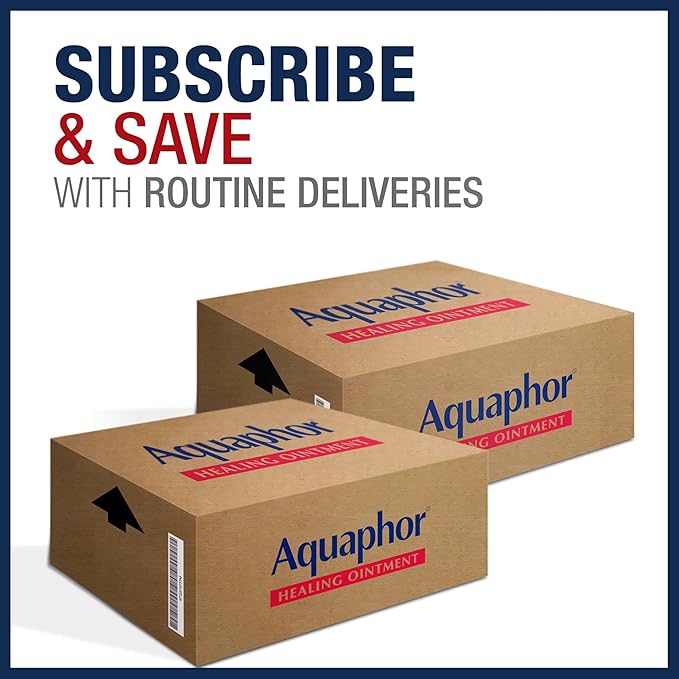 Aquaphor Advanced Therapy Healing Ointment, Hypoallergenic, Fragrance Free Body Moisturizer for Dry Skin and Minor Wound Care, Travel Size Skin Care Set for Holiday Gifts, 1.75 Oz Tube, Pack of 3