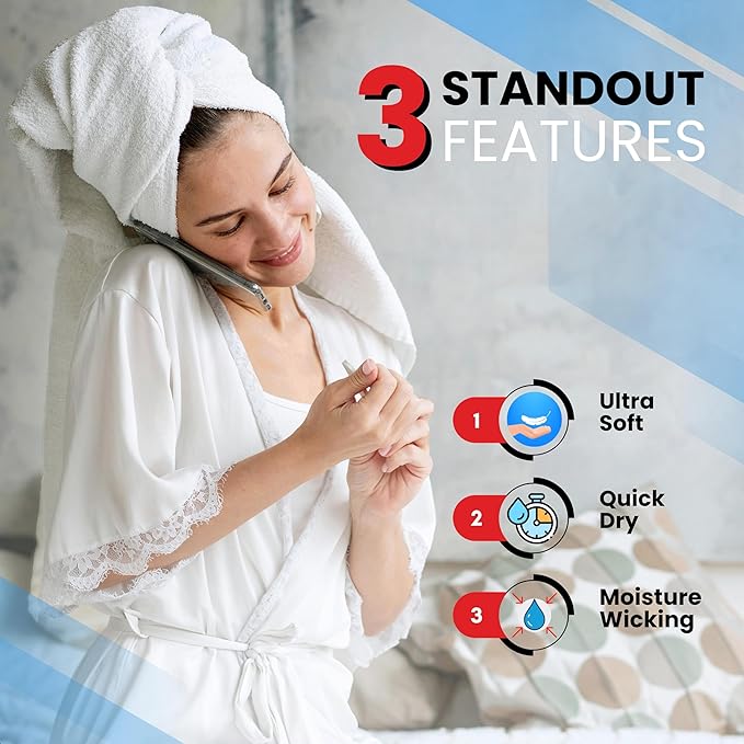 Infinitee Xclusives Luxury 100% Ring-Spun Cotton Bath Towels Set of 4 (27x54 inches) – Soft, Absorbent & Quick-Drying Towels for Bathroom, Gym, Spa & Hotel Use (Profound Purple, Bath Towels)