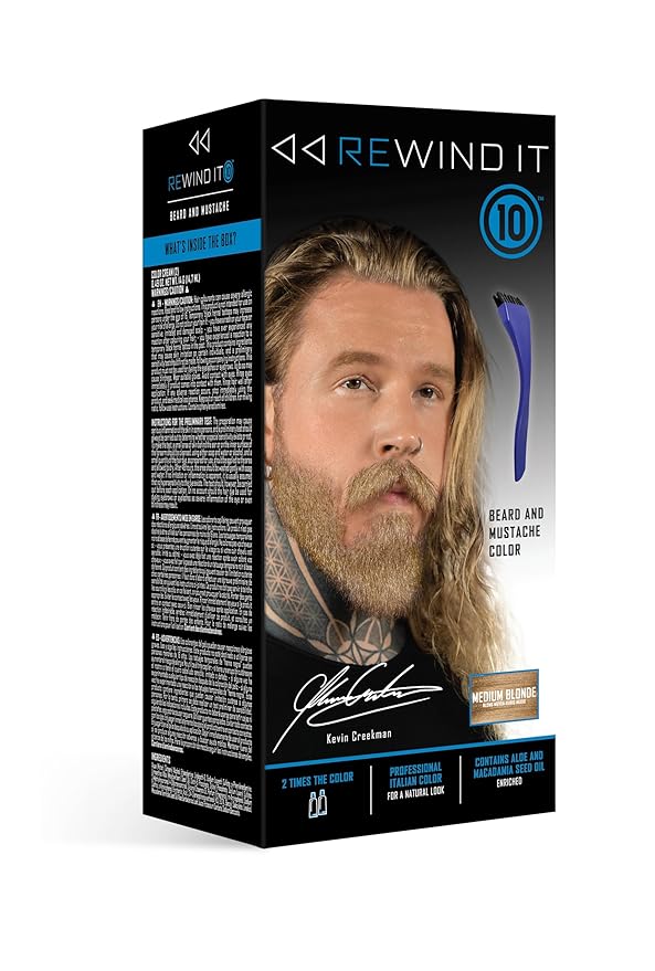 Medium Blonde Beard and Mustache Color