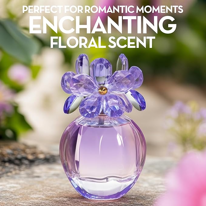 4PCS Perfume Set for Women - Floral Fragrance Gift Set with Vanilla,Sweet Fruity, Eau De Parfume| 3.4 Fl Oz Each Women's Cologne(Valentine Milano,Paris,Daicy Black/Blue)