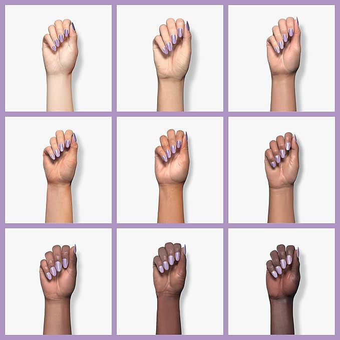 RARJSM Gel Nail Polish Blue Purple 15ml Dark Opaque Pastel Gel Polish Milky Bluish Purple 1 Piece Single Bottle Cool Tone Soak off at Home Salon DIY French Manicure Nails Art