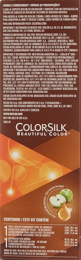 Revlon ColorSilk Permanent Color, Dark Brown 30, 2 pack