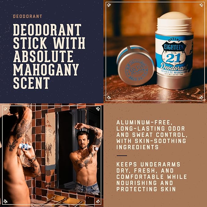 18.21 Man Made Man Dopp Kit Absolute Mahogany
