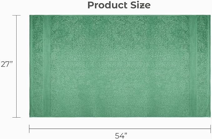 Softolle Luxury Bath Towels Set of 4 (27” x 54”) | Towels for Bathroom | Super Soft | Highly Absorbent Towels for Home, Spa, Gym (Sea Green)