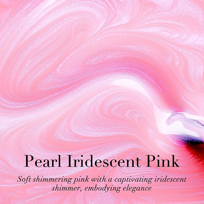 AZUREBEAUTY Pearl Pink Nail Polish Quick Dry Shimmer Light Pink Natural Nail Lacquer Fingernail Polish High Shine Salon-Quality Women Gift