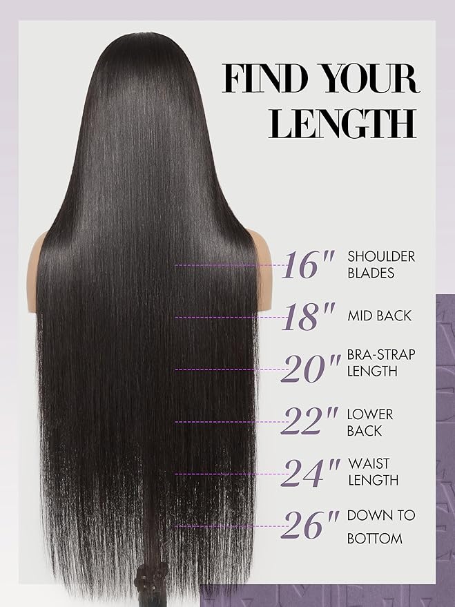 LUVME Clip in Hair Extensions Natural Black Human Hair Extensions Clip ins Silky Straight Hair Extension Real Human 7pcs 135g 28inch
