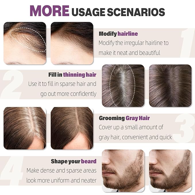 Hairline Powder Instantly Conceals Hair Loss, Root Touch Up Hair Color Powder, Hair Toppers for Women Men, Hair Fibers for Thinning Hair, Root Cover Up lasting 24 hours (Light Blonde, 0.35)