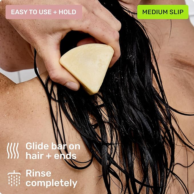 Ethique Gentle Unscented Conditioner Bar with Cocoa Butter - Plastic-Free, Cruelty-Free, Vegan, 2.12 oz - Formerly In the Buff