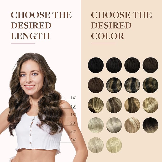GOO GOO Clip in Hair Extensions Real Human Hair, Remy Human Hair Extensions Clip ins for Women, Natural Human Hair, 24inch 160g 7Pcs, 1B/6/1B Balayage Natural Black to Chestnut Brown