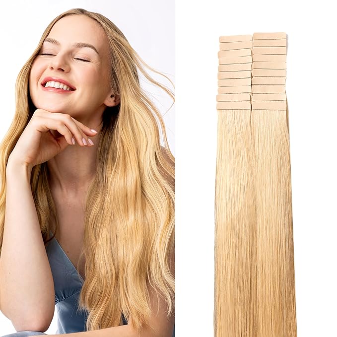 Luxy Tape-In Hair Extension Collection 24", 50g, Buttercream Blonde, 20 pieces