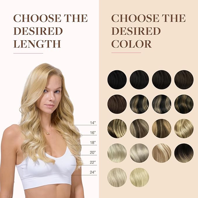GOO GOO Clip in Hair Extensions Real Human Hair, Remy Human Hair Extensions Clip ins for Women, Natural Human Hair, 24inch 140g 7Pcs, #16/22 Light Blonde Highlighted Golden Blonde