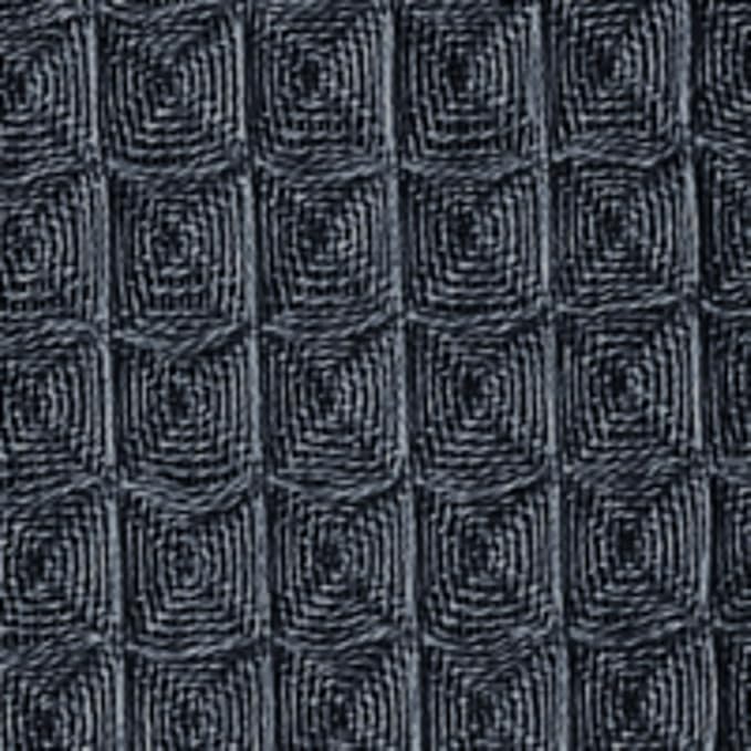 UCHINO Waffle Twist Cotton Weave Hand Towel for Bathroom Lightweight Absorbent Quick Dry Honeycomb Texture Solid Terry Loop Reverse 20" x 30", 1 Hand Towel, Ebony